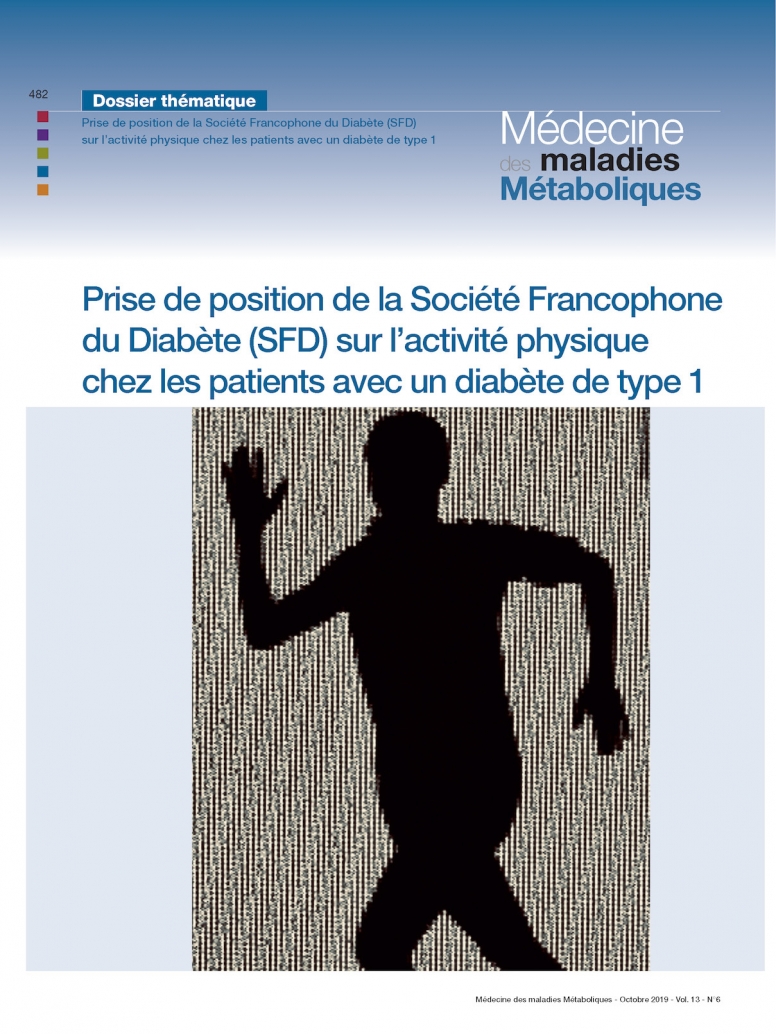 activité physique chez les patients avec un Diabète de type 1